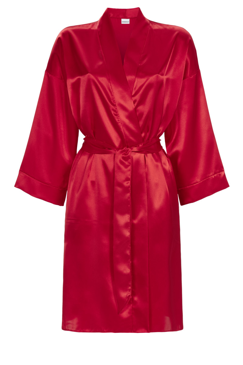 Morgenmantel mit Bindegürtel