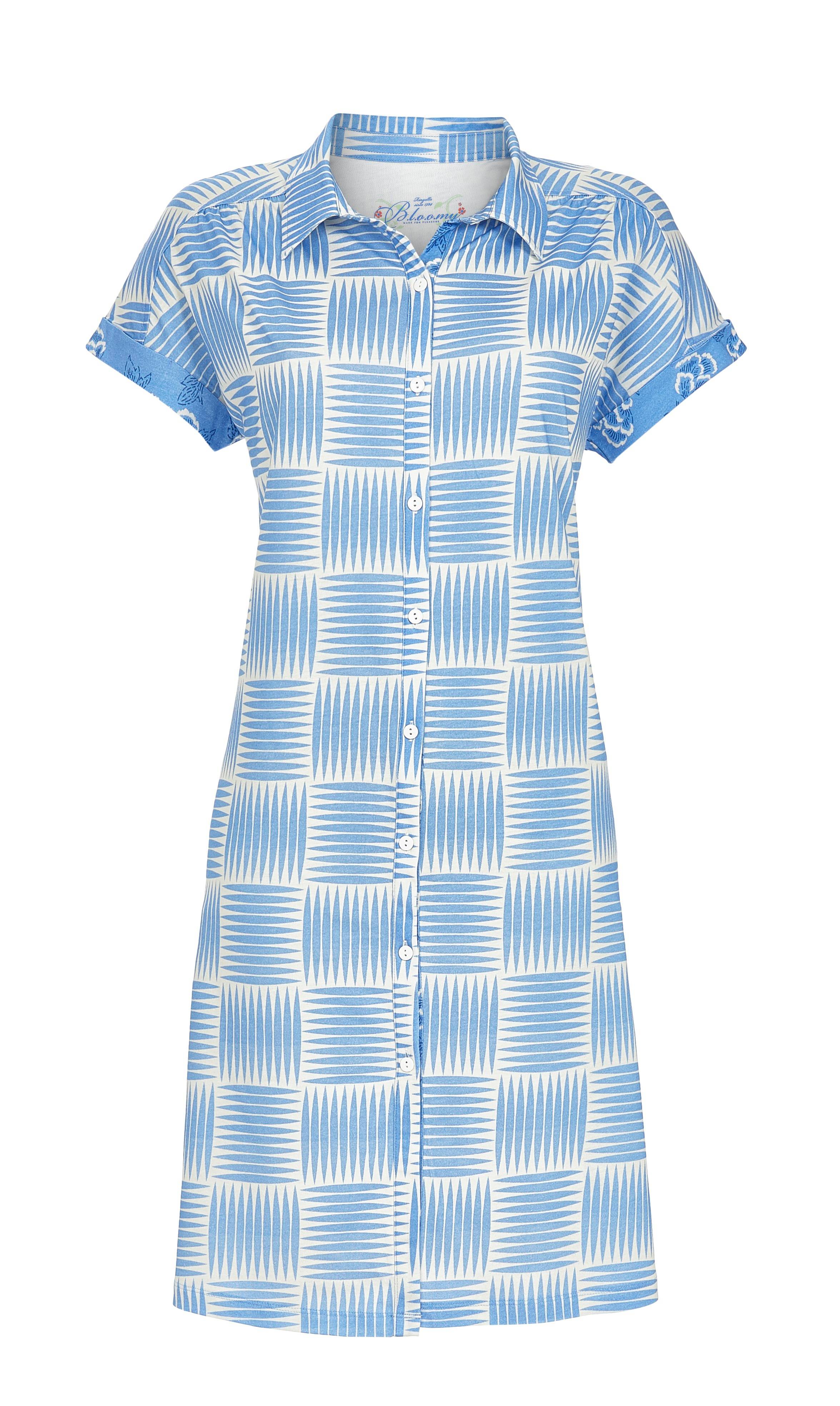 Hemdblusenkleid im Abstraktdessin