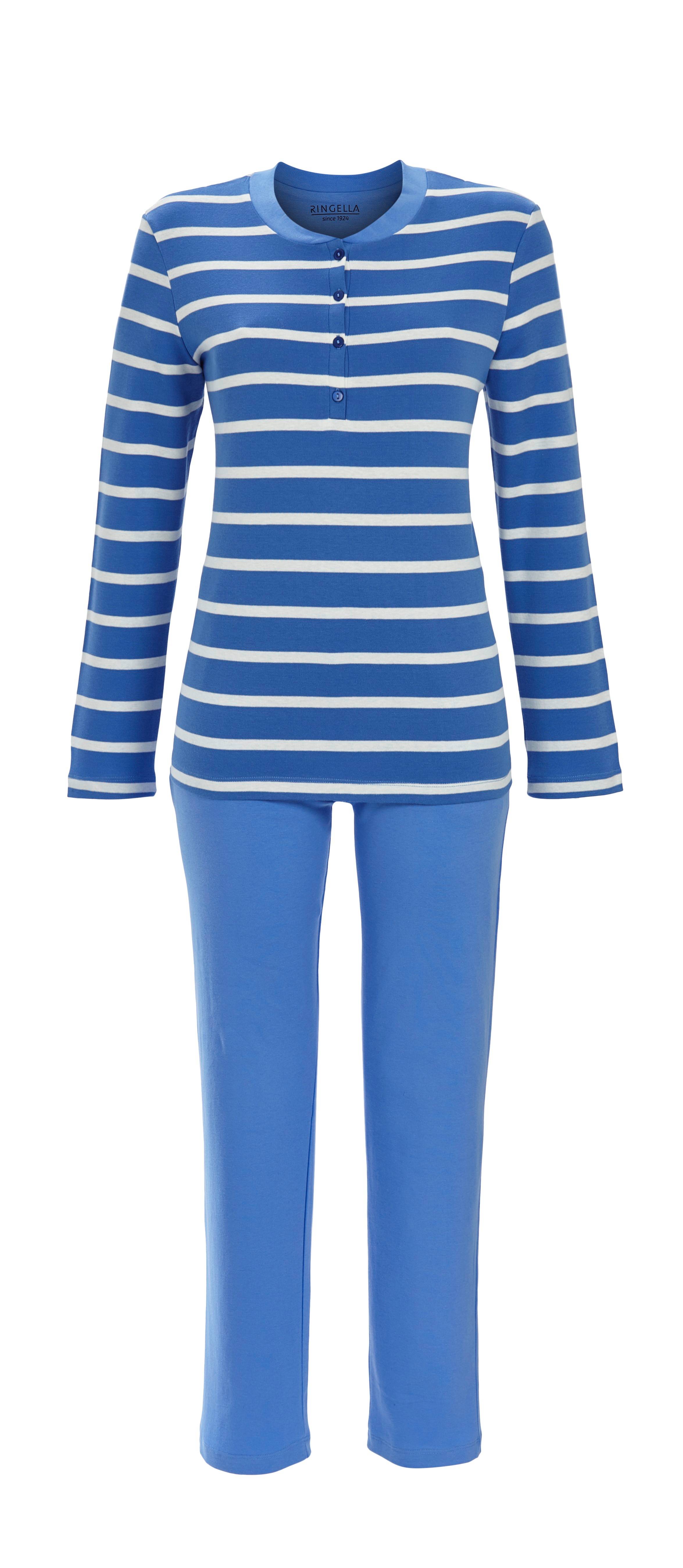 Pyjama mit geringeltem Oberteil