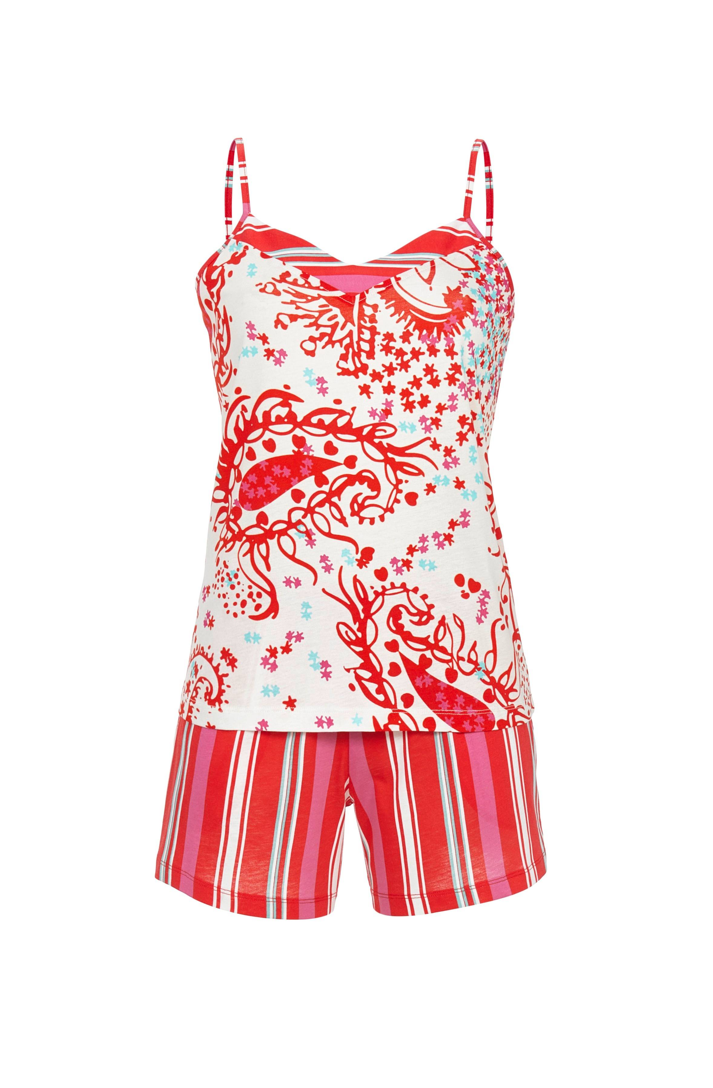 Shorty mit Spaghettiträgern