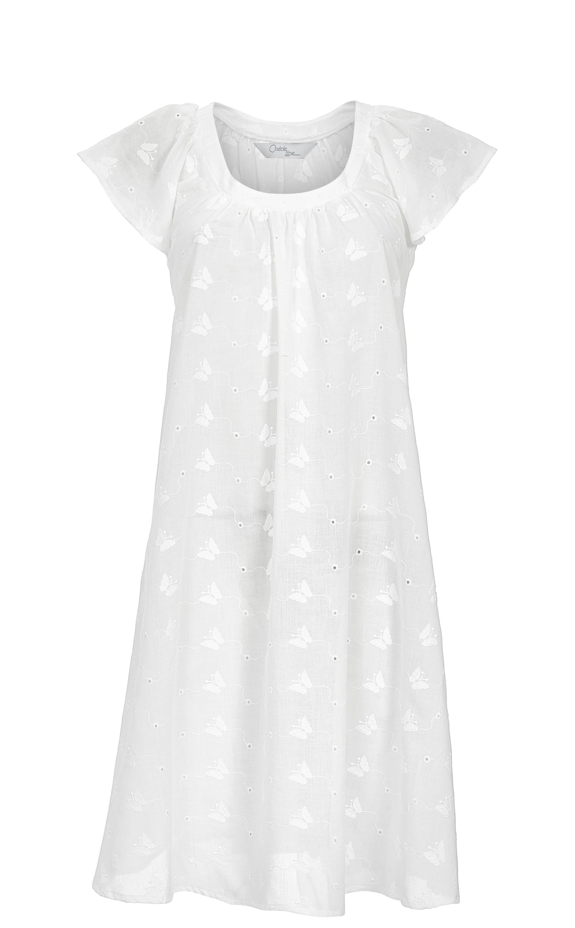 Nachthemd aus feiner Webware