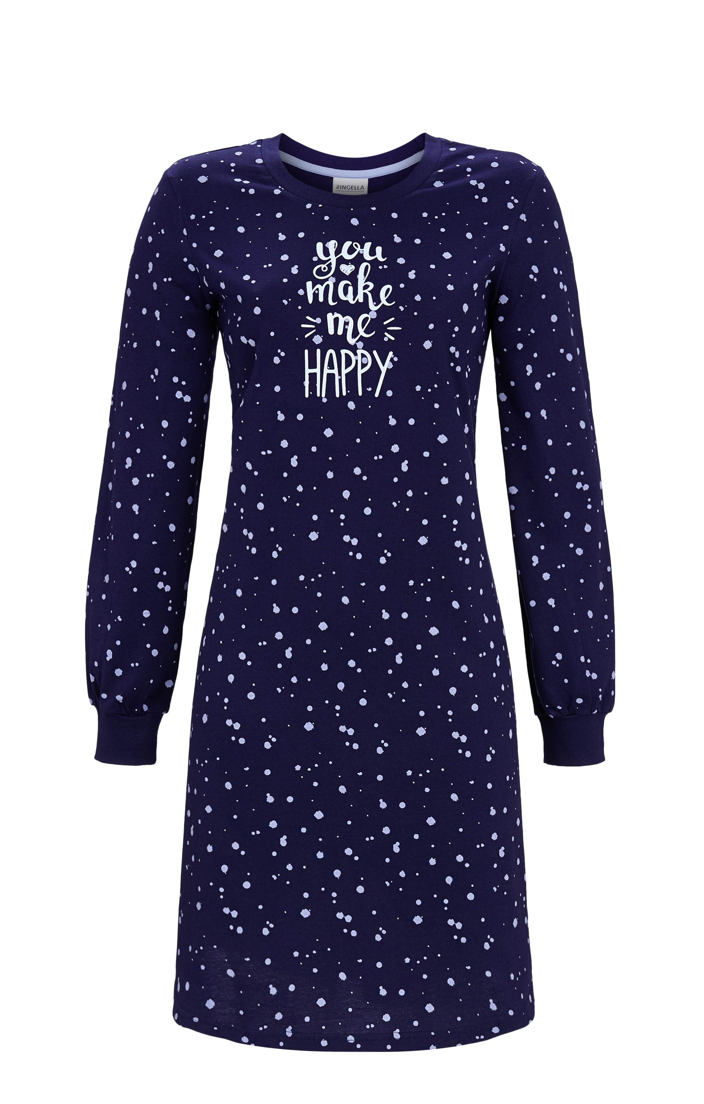 Sleepshirt mit Strickbündchen