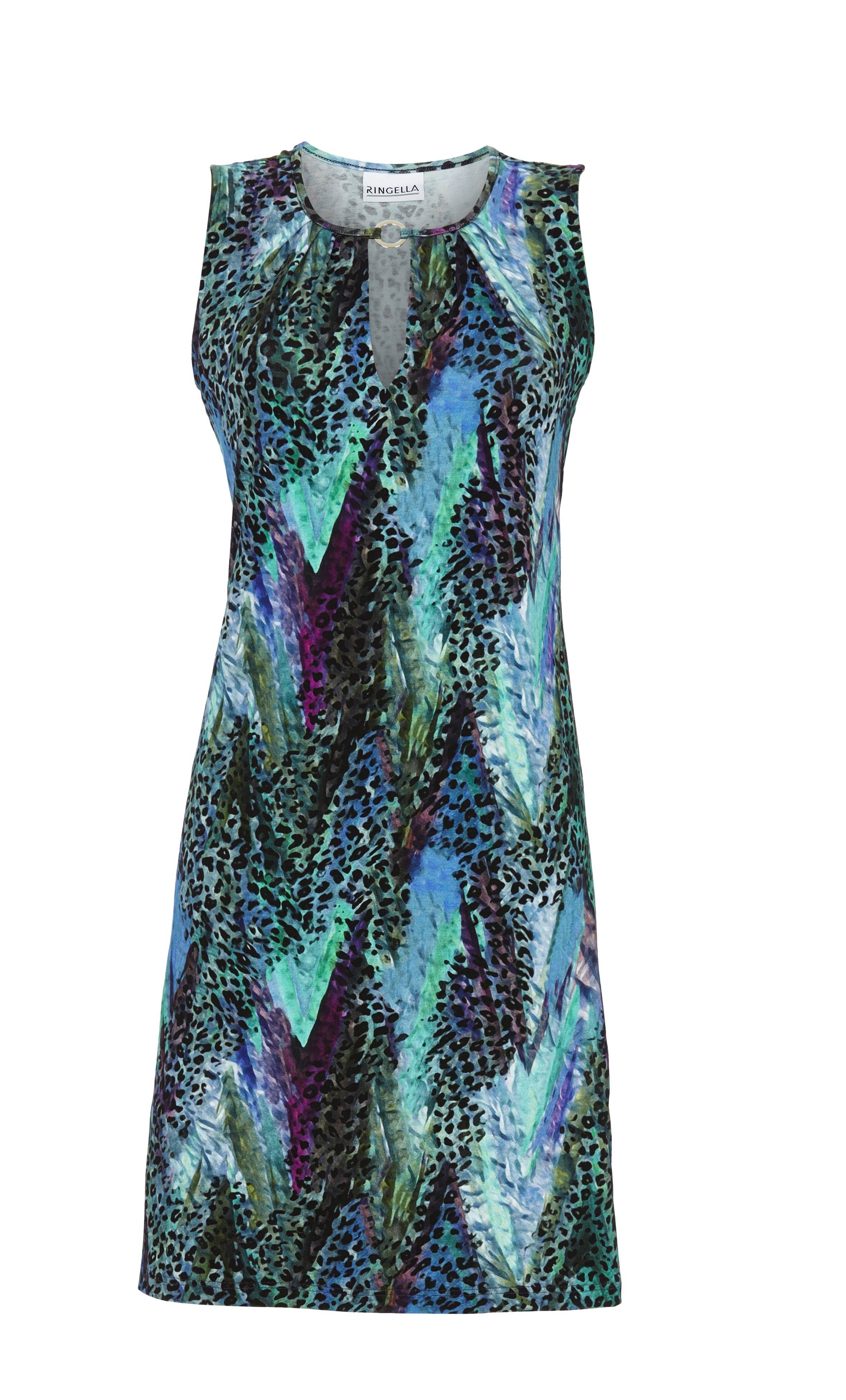 Ärmelloses Freizeitkleid mit Zierring