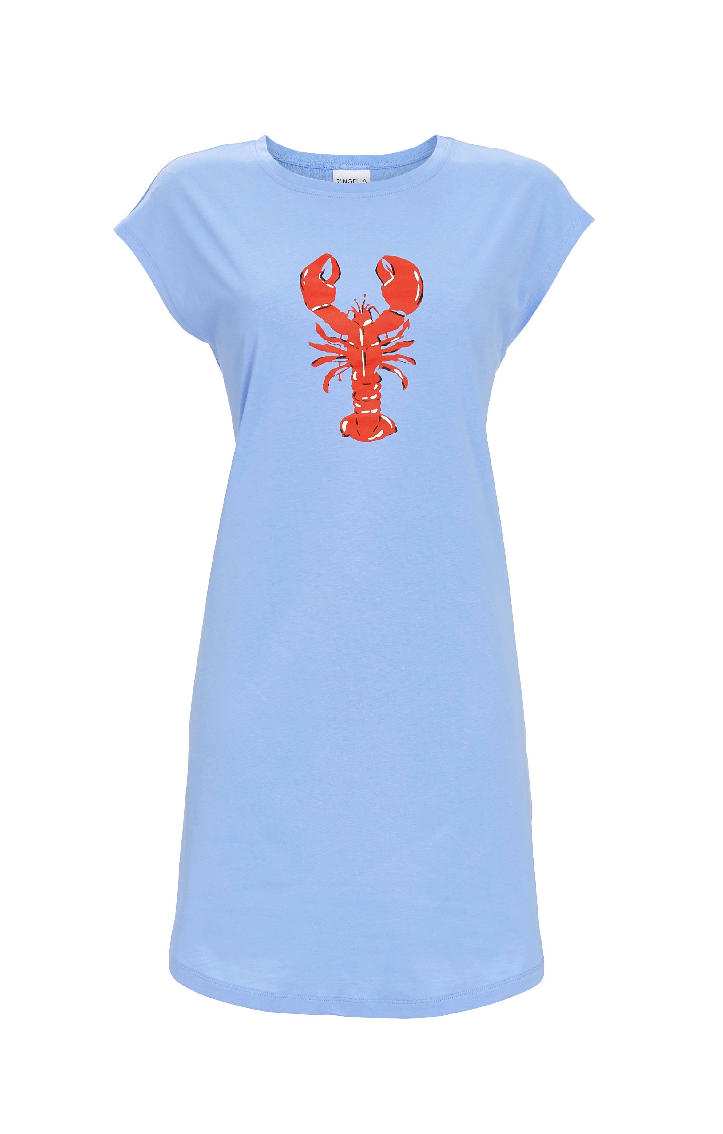 Sleepshirt mit Motivdruck Lobster