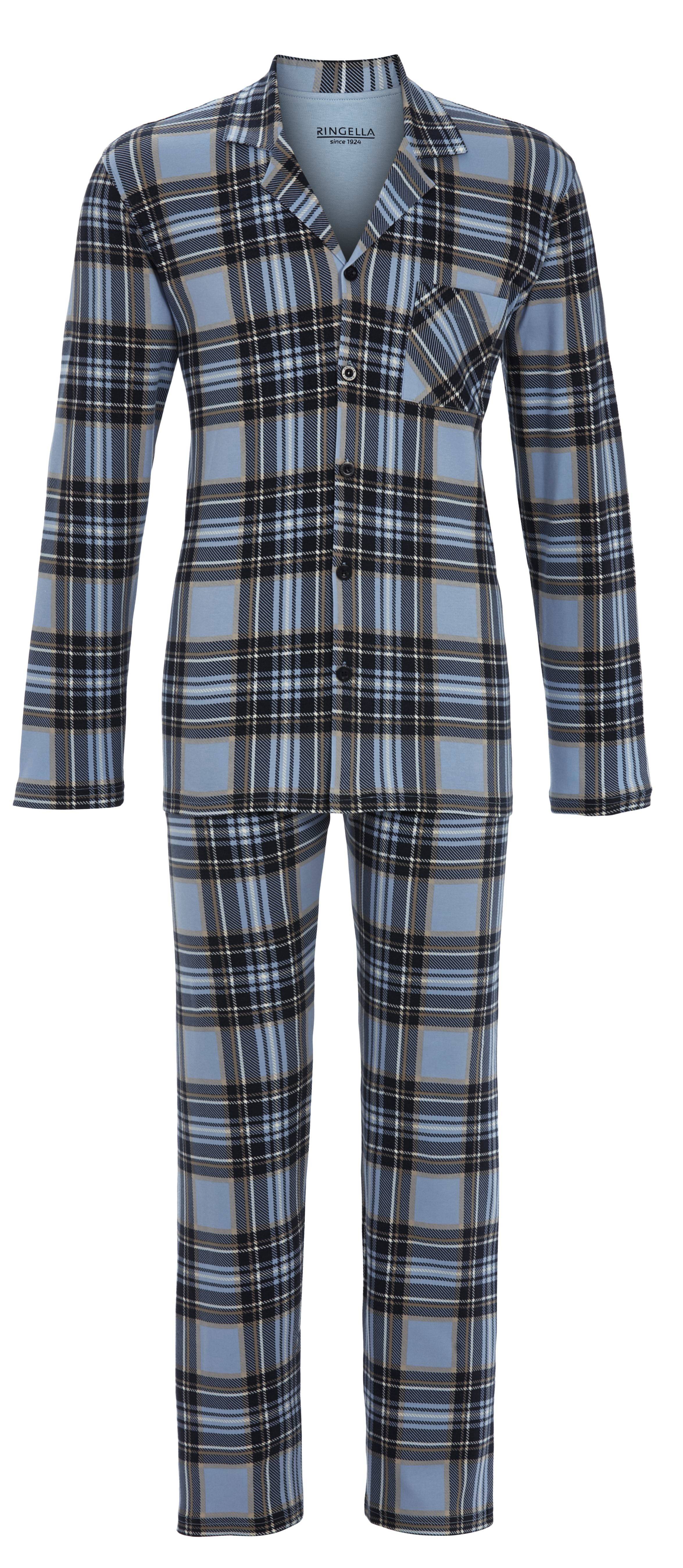 Pyjama mit durchgehender Knopfleiste