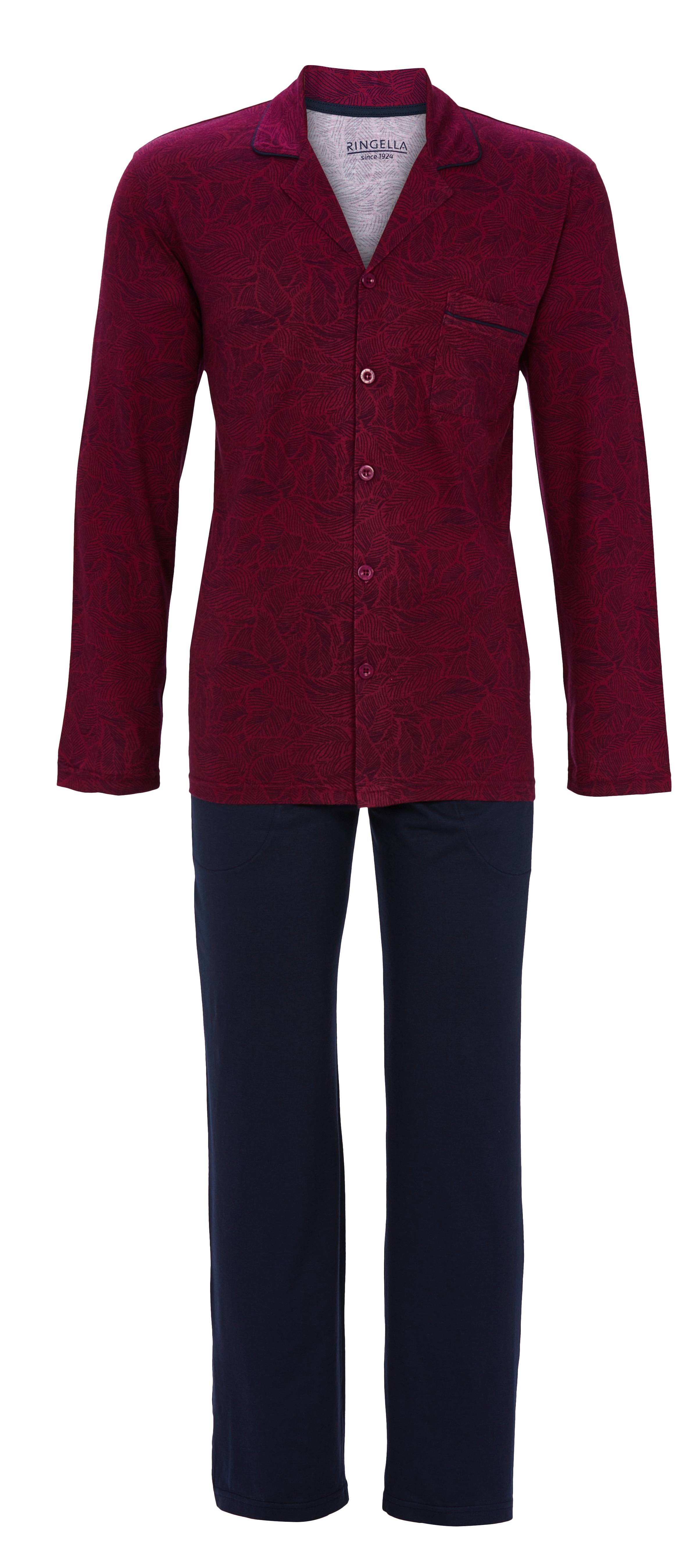 Pyjama mit durchgeknöpftem Oberteil