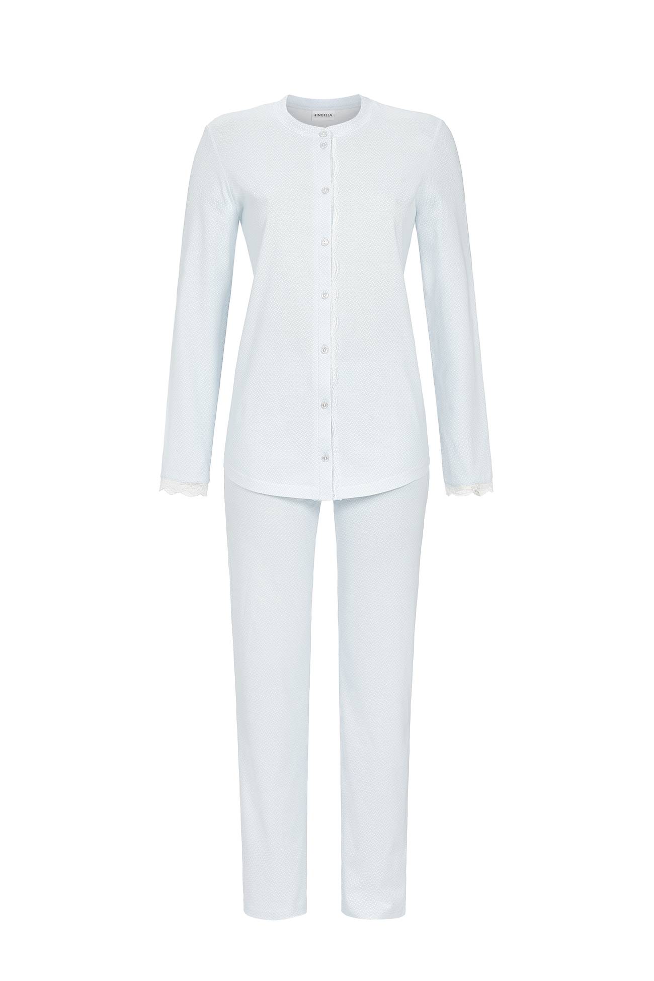 Pyjama mit durchgeknöpftem Oberteil