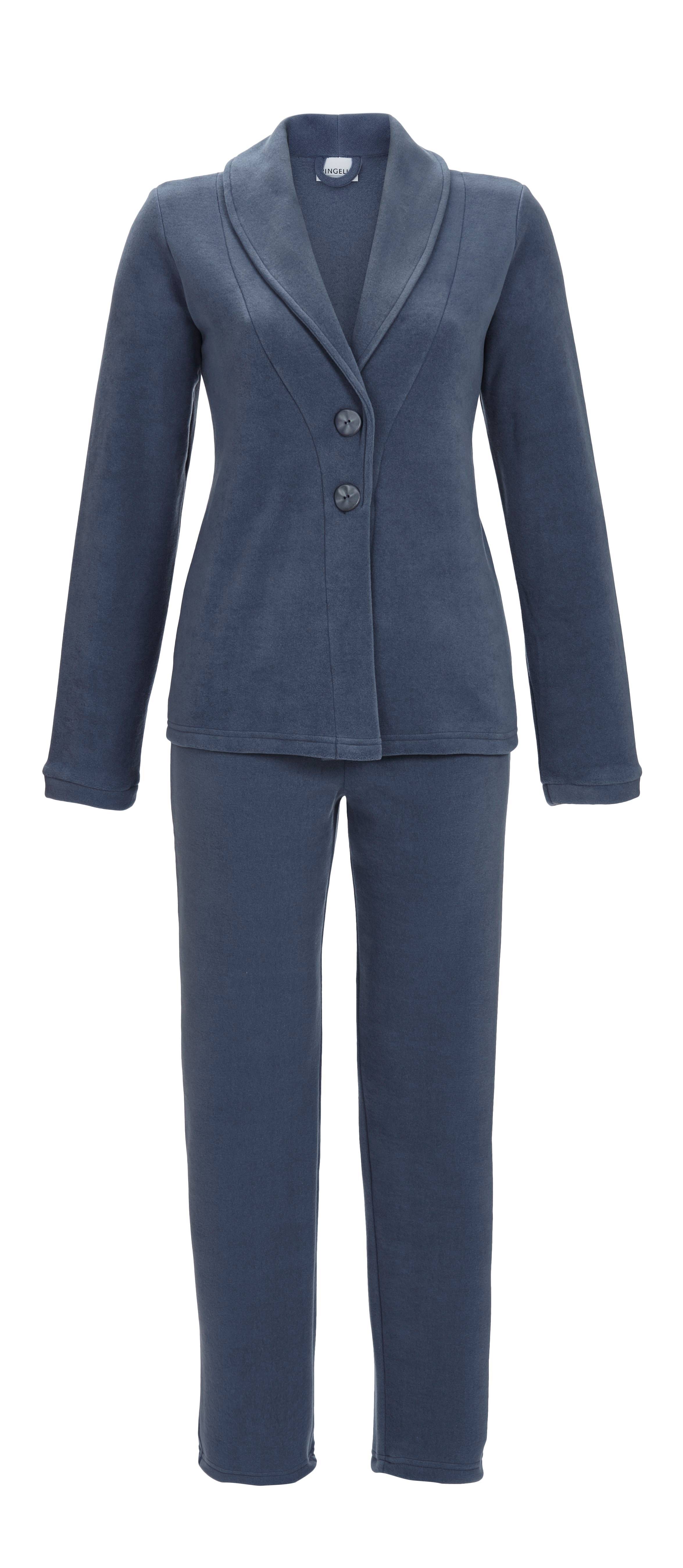 Anzug mit Kragen und Knöpfen