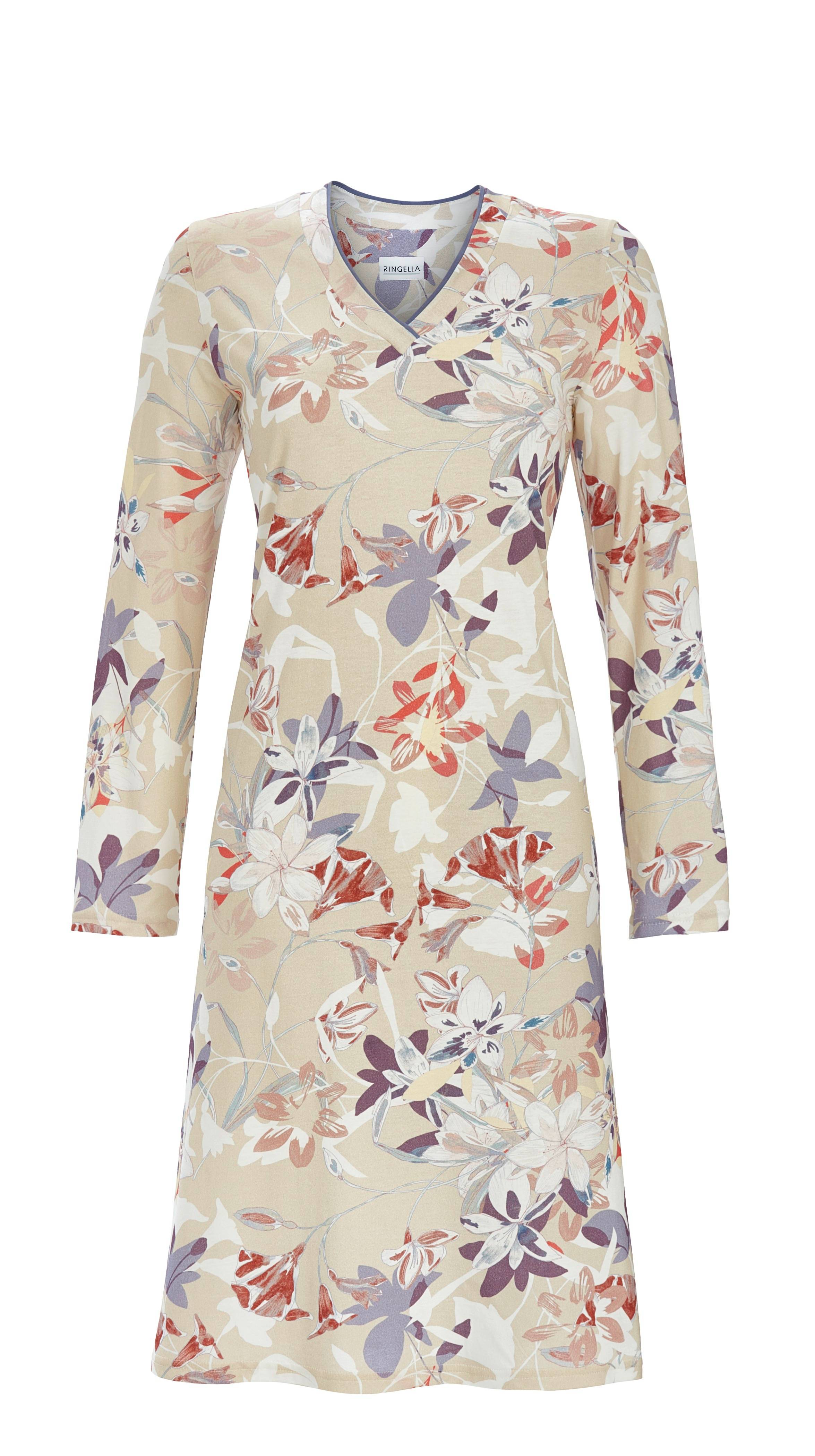 Sleepshirt mit abstrahiertem Floraldessin