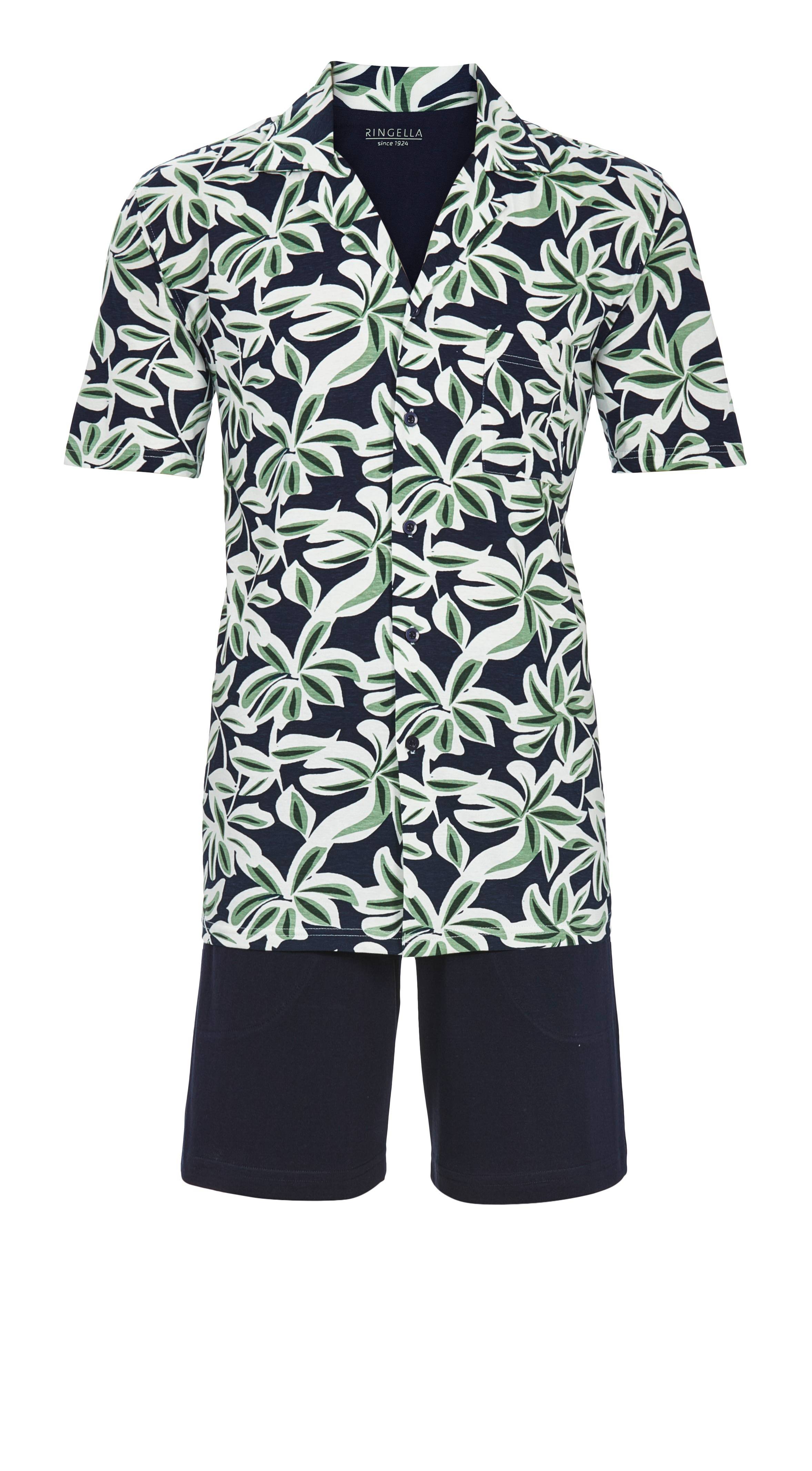 Shorty mit durchgeknöpftem Oberteil