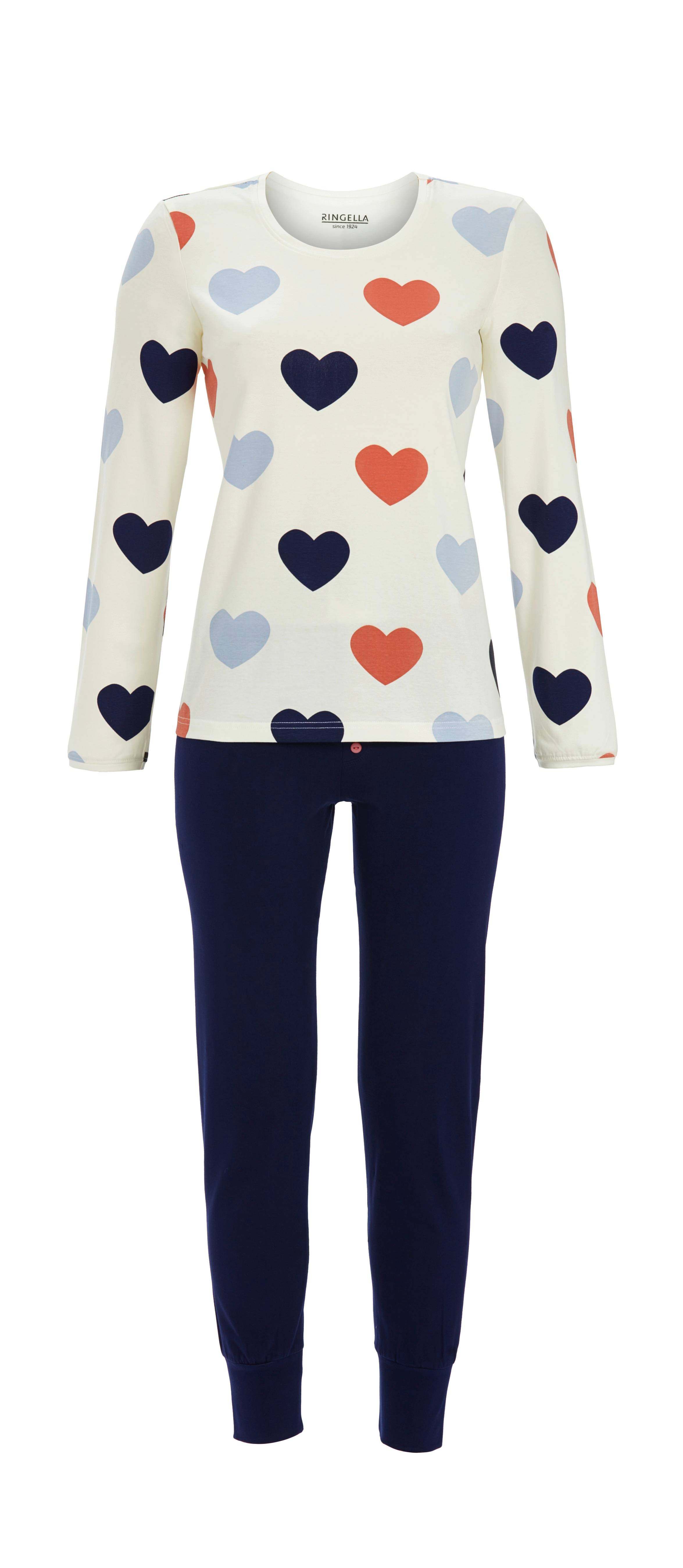 Pyjama mit Herzdessin und Leggings