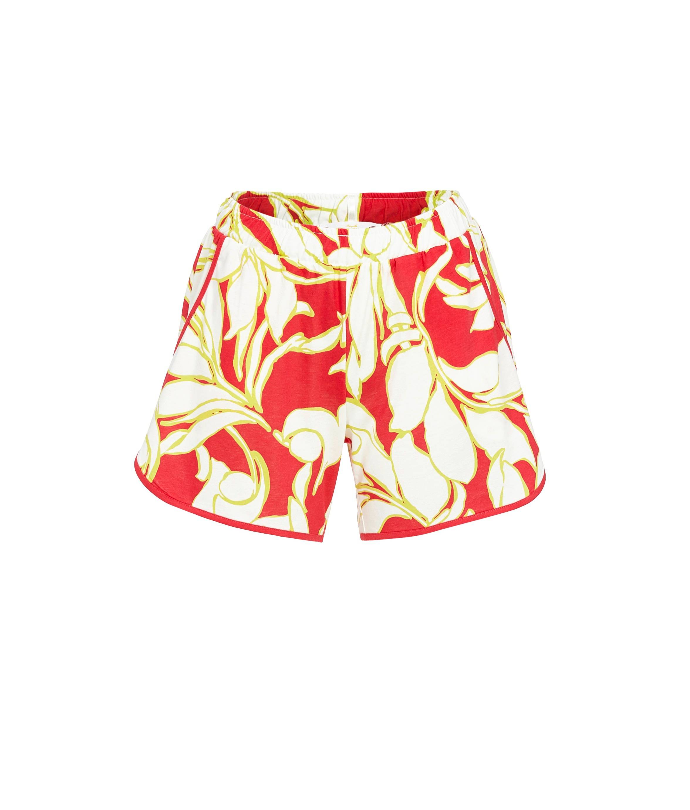 Shorts mit Blätterdessin