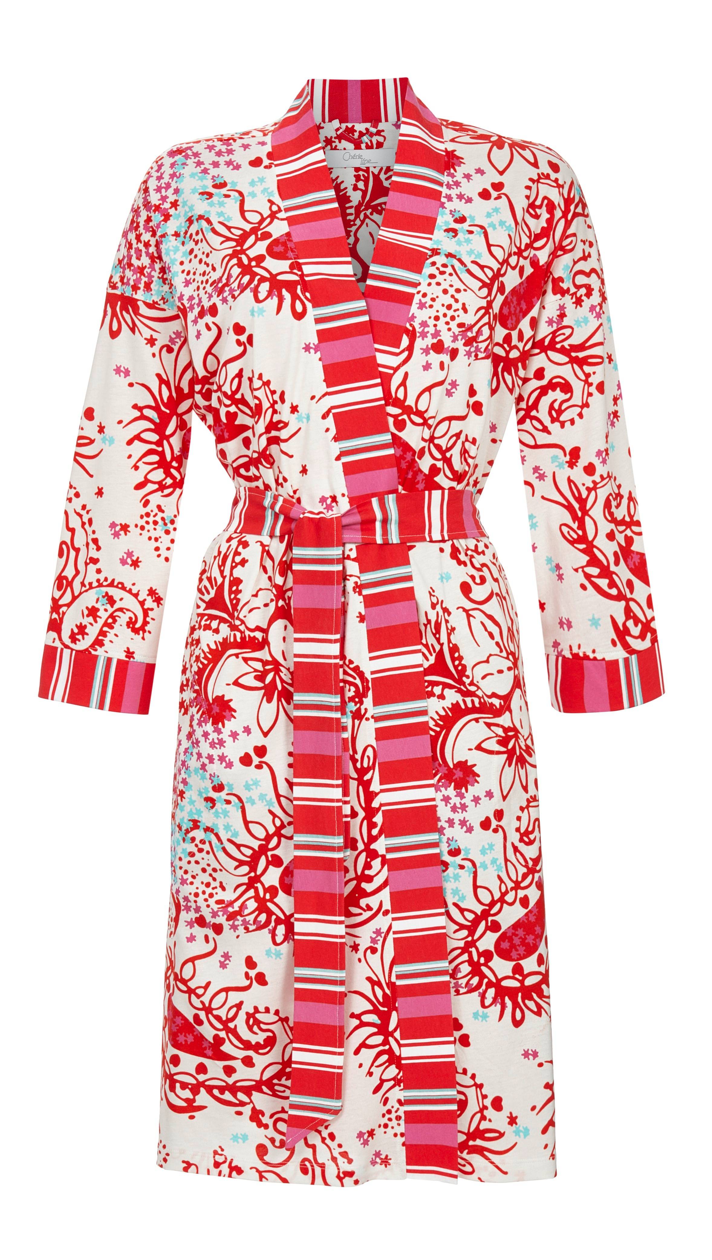 Morgenmantel mit Paisleydessin