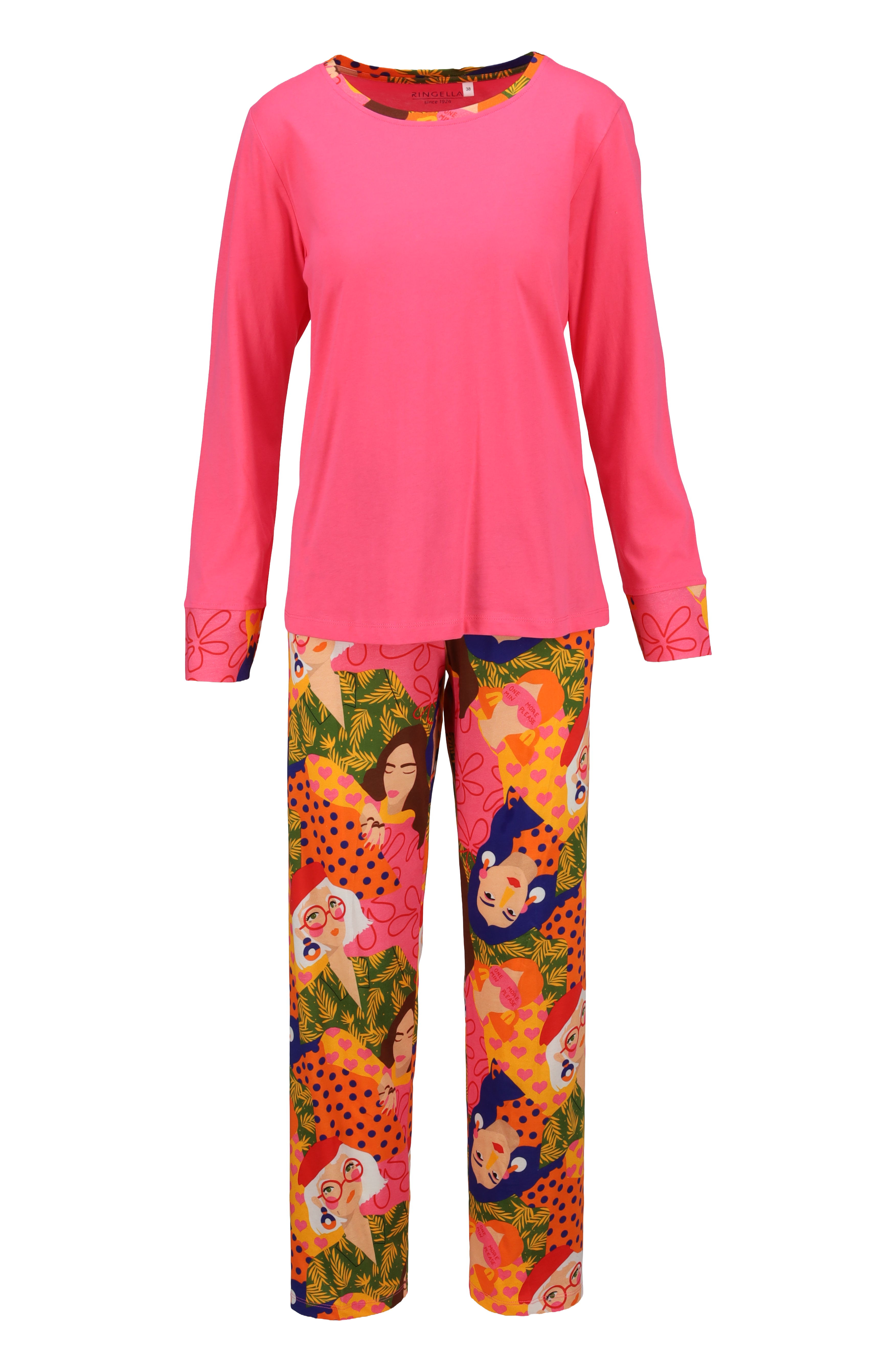 Pyjama mit Rundhalsausschnitt