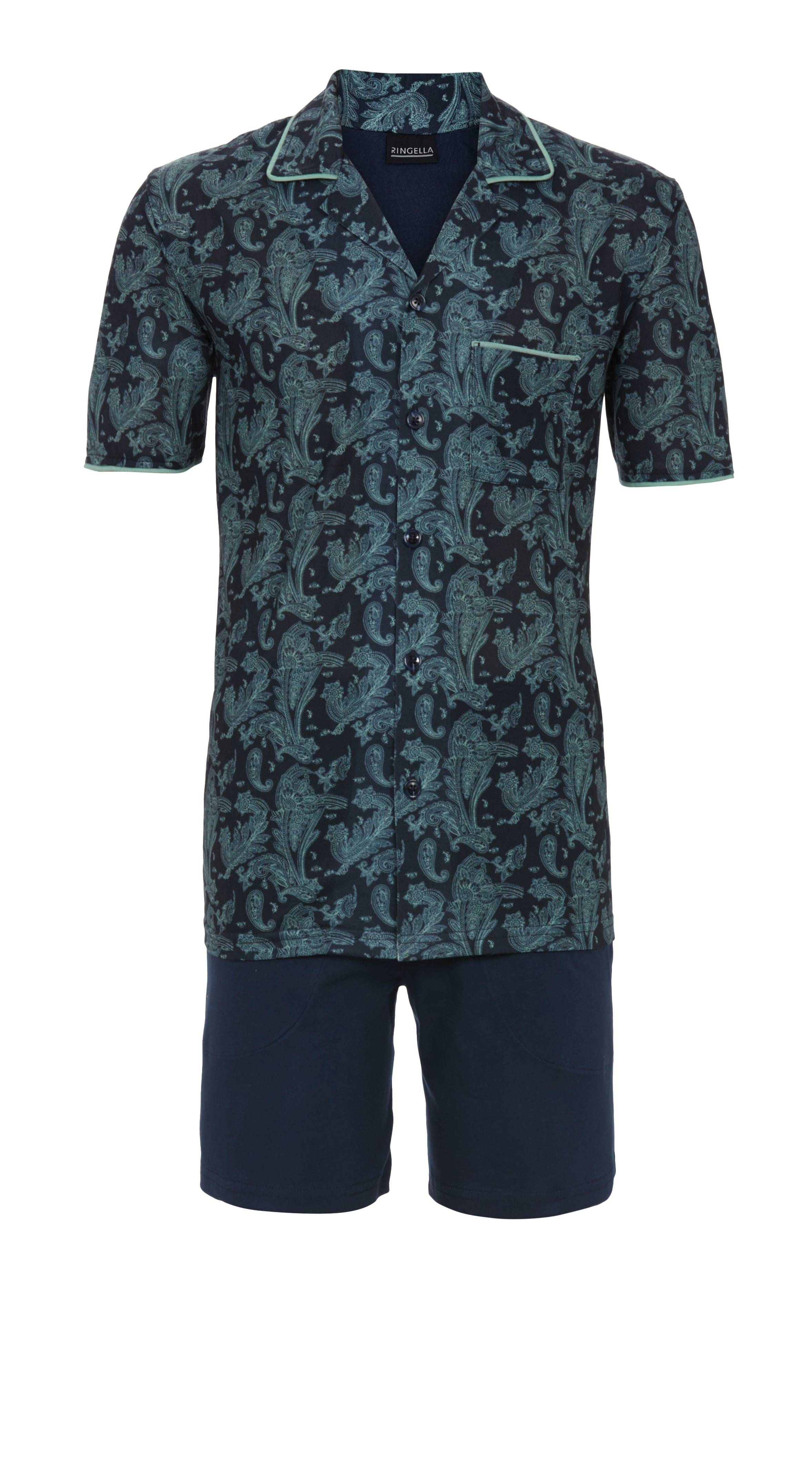 Shorty mit durchgeknöpftem Oberteil